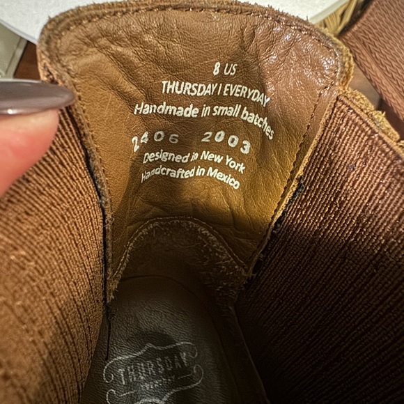 Thursday Boot Co Dreamer Brown Flat Chelsea Boot - Picture 6 of 10
